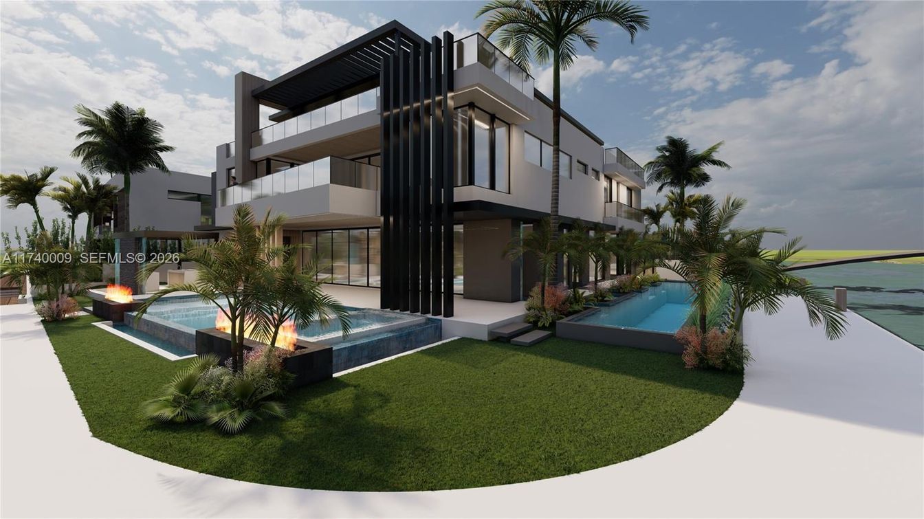 Backyard, Exterior, Facade, Pool, Modern