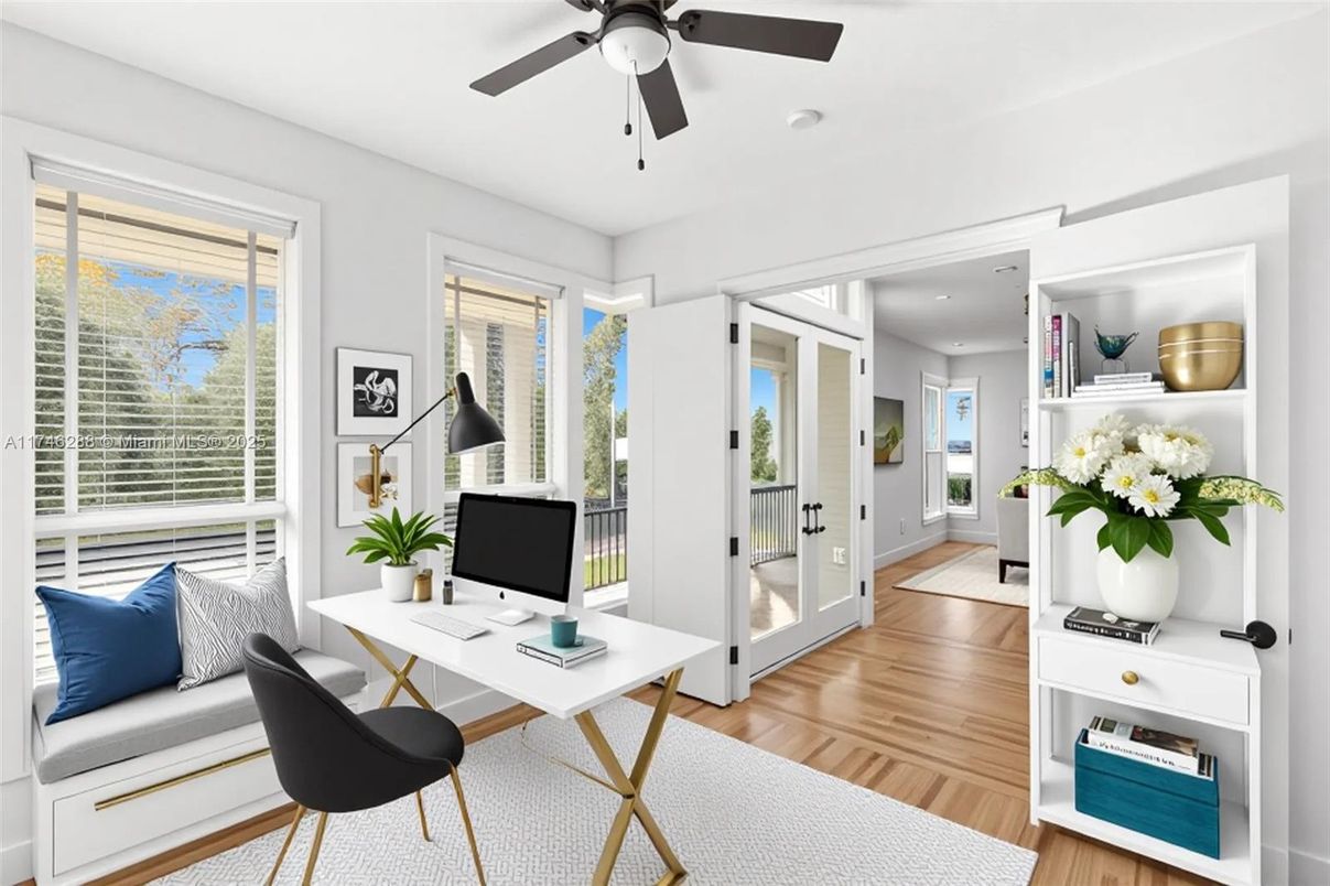 Home Office, Interior, Wood Texture Flooring