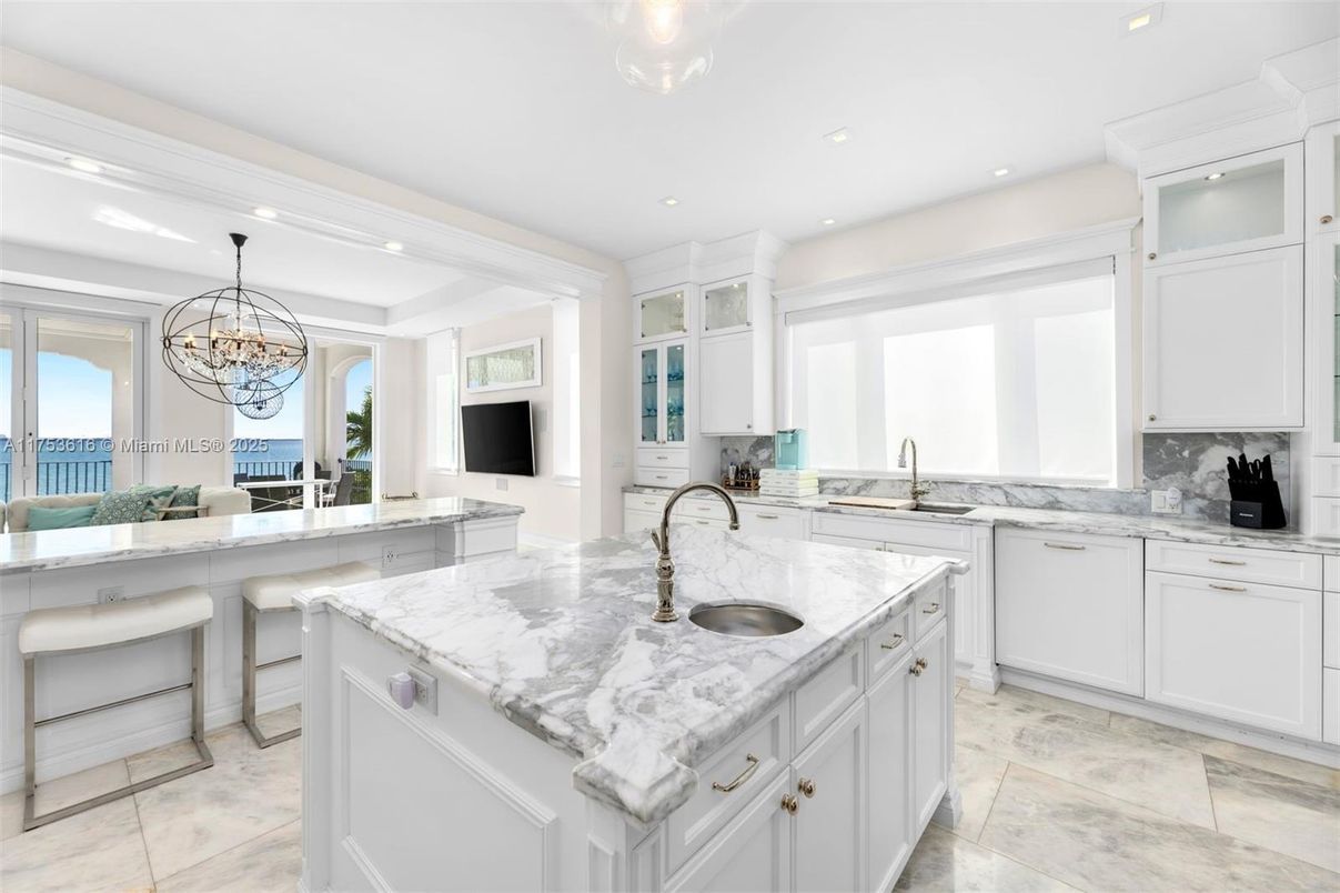 Chandelier, Interior, Kitchen, Recessed Lighting