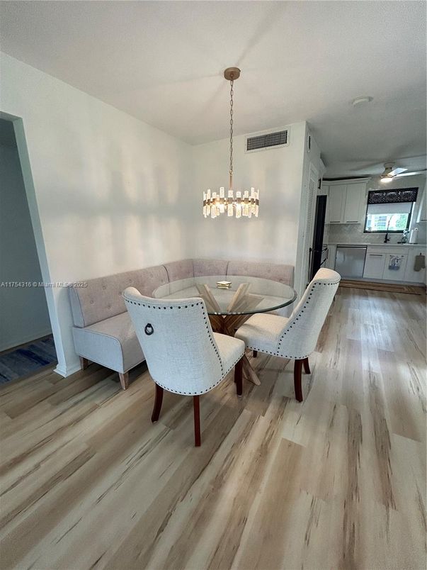 Chandelier, Dining room, Interior, Pendant Lights, Wood Texture Flooring