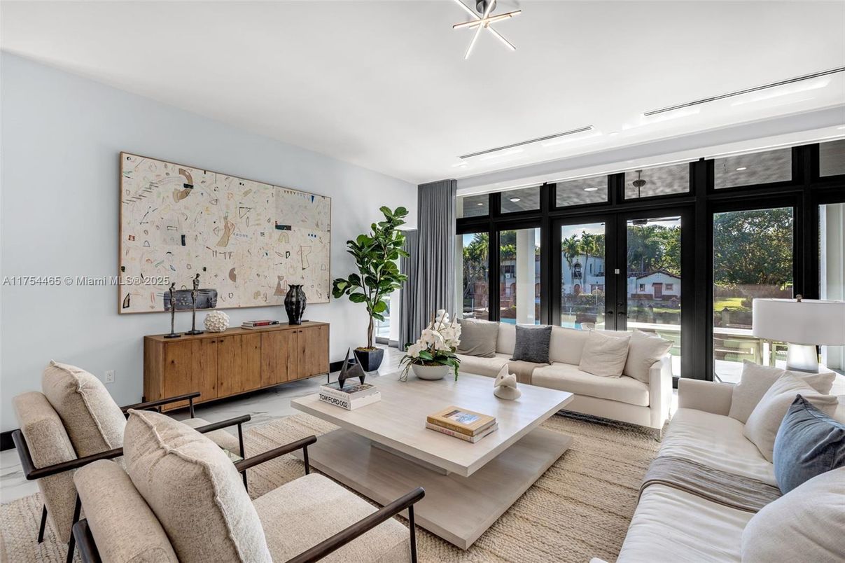 Interior, Living room, Recessed Lighting