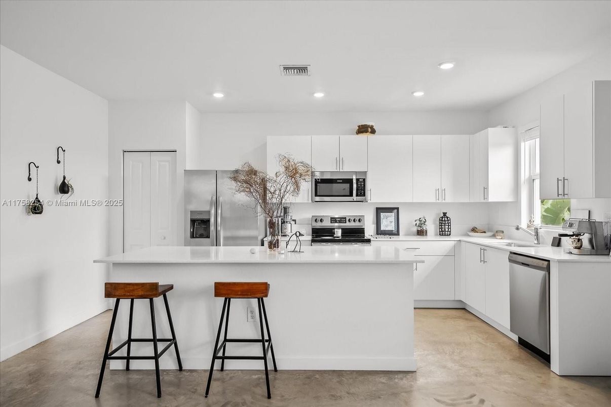 Interior, Kitchen, Recessed Lighting, Stainless Steel Appliances
