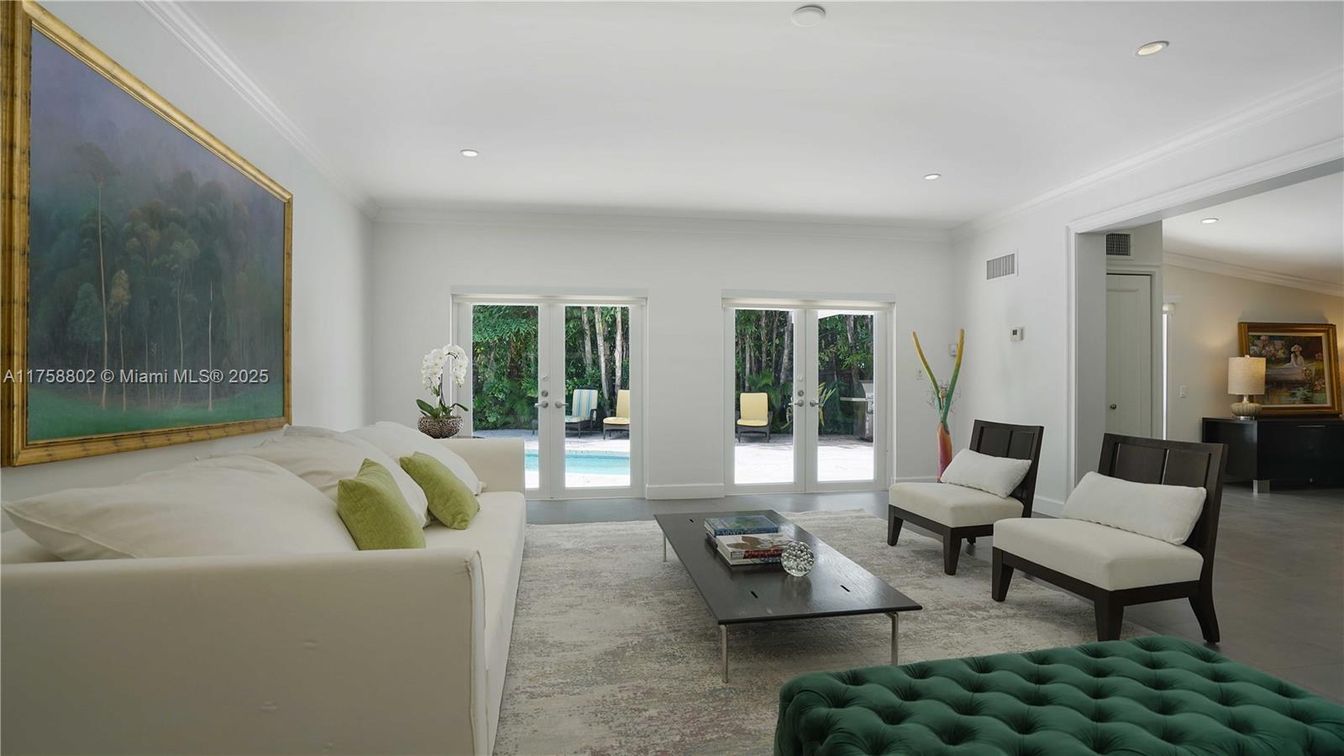 Interior, Living room, Recessed Lighting