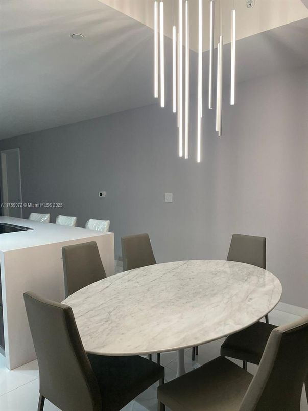Dining room, Interior, Pendant Lights