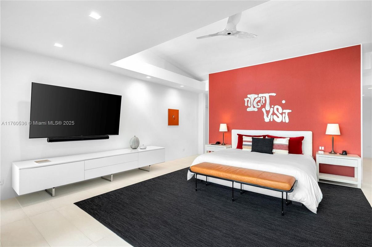 Bedroom, Interior, Recessed Lighting