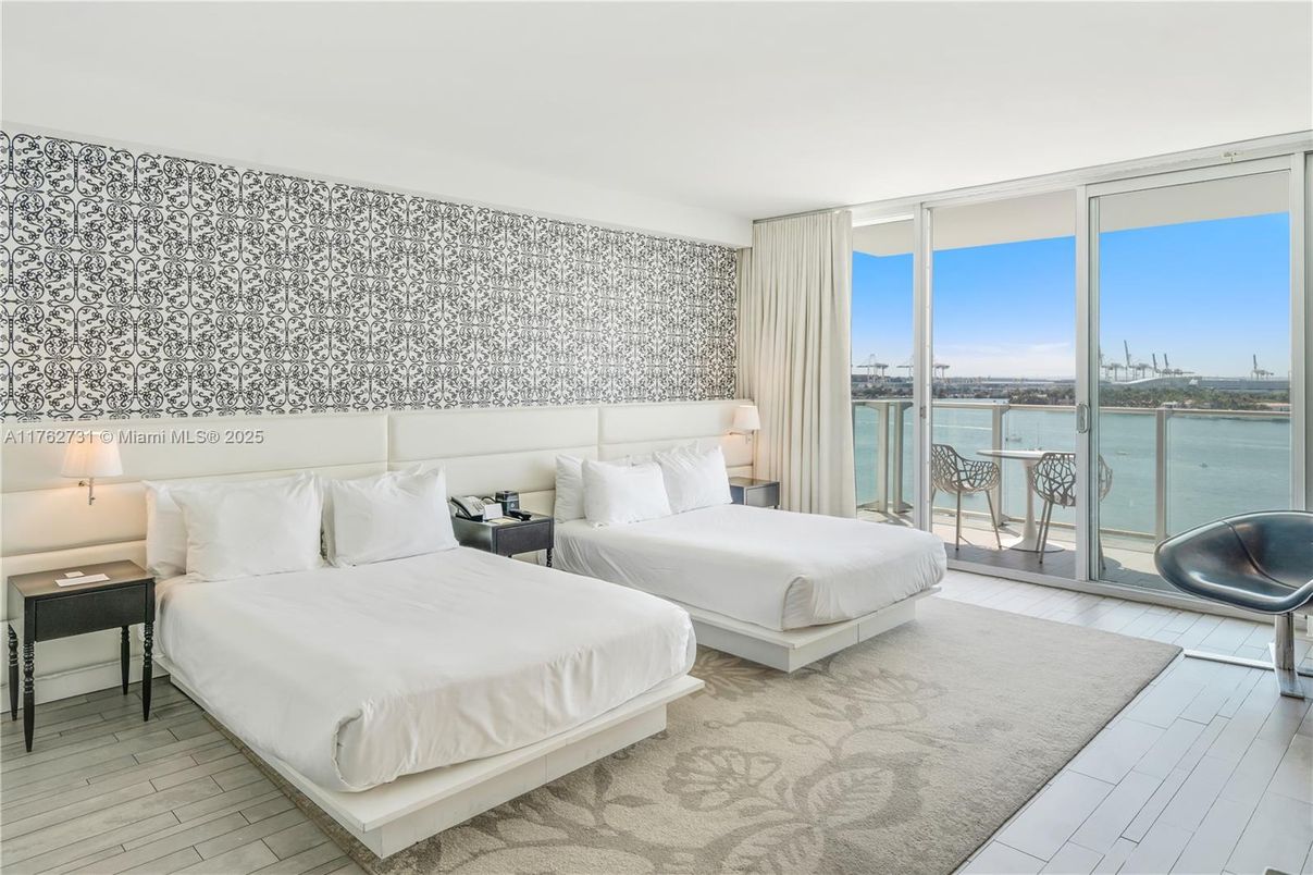 Bedroom, Interior, Water, Wood Texture Flooring