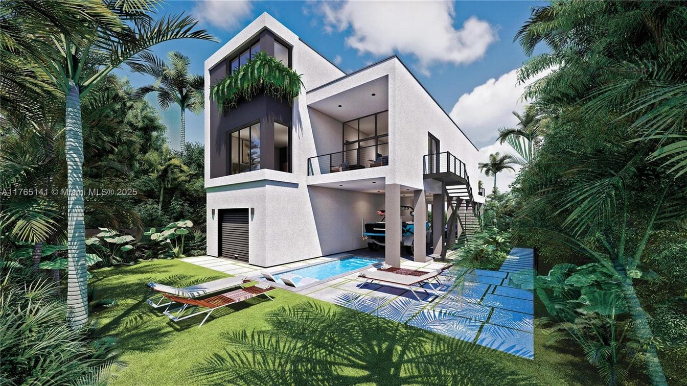 Backyard, Exterior, Facade, Modern
