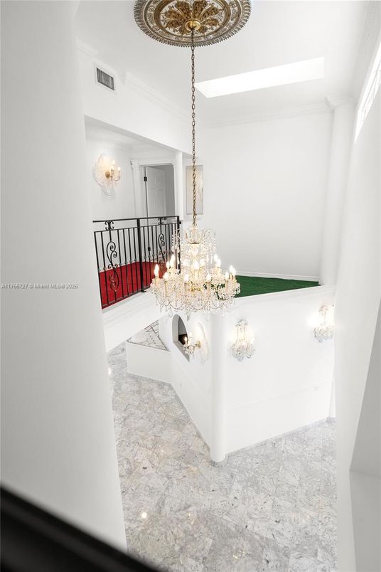 Chandelier, Interior, Marble