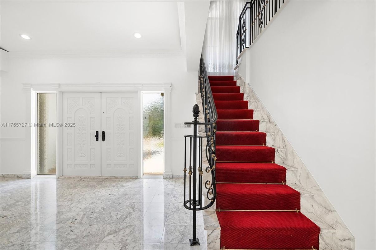 Interior, Marble, Recessed Lighting