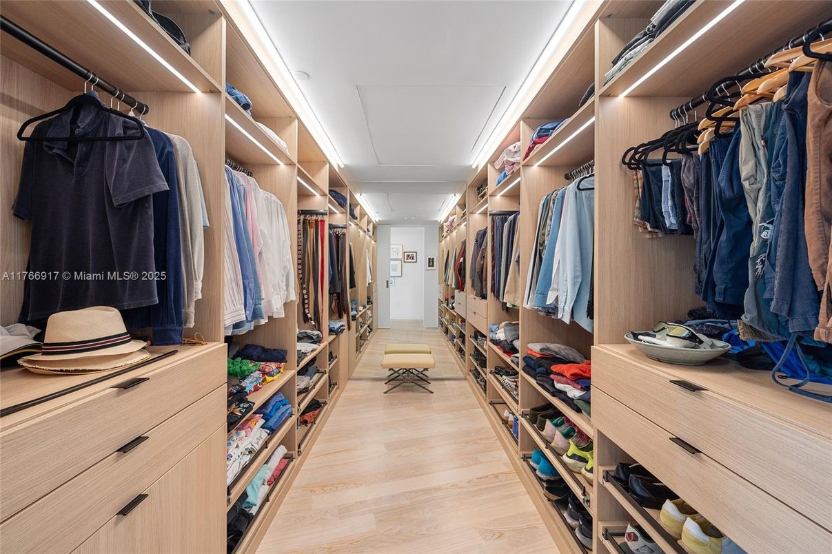 Interior, Walk-in Closets, Wood Texture Flooring