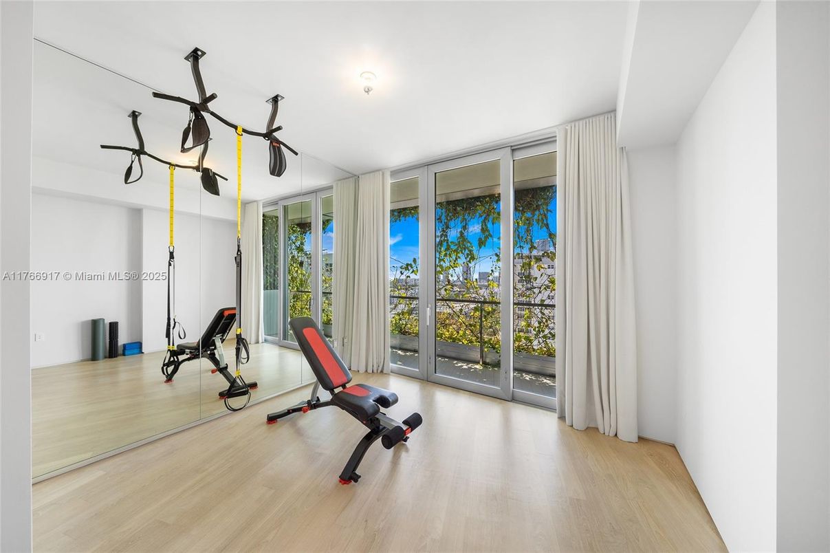 Fitness Equipment, Interior, Wood Texture Flooring