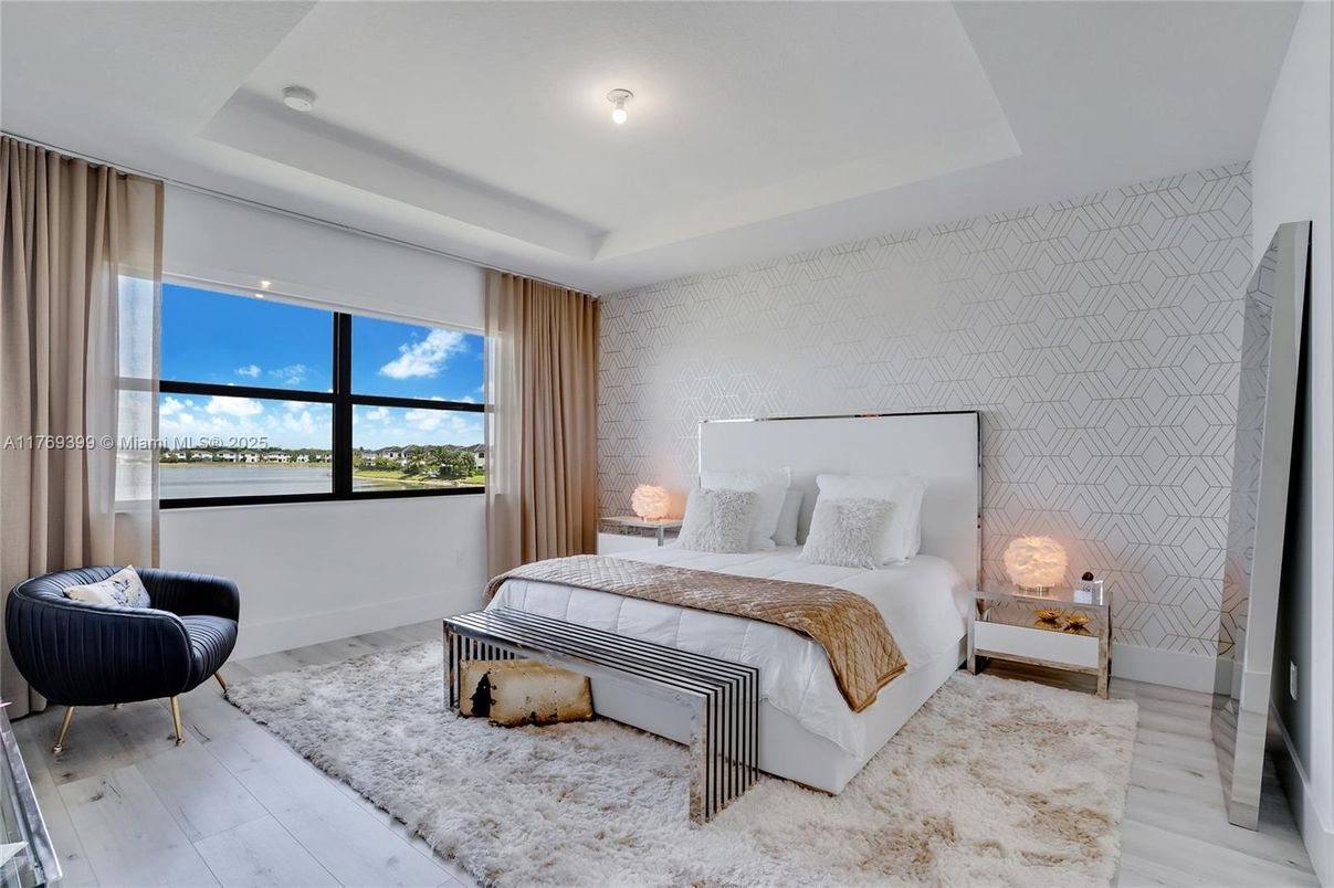 Bedroom, Interior, Wood Texture Flooring