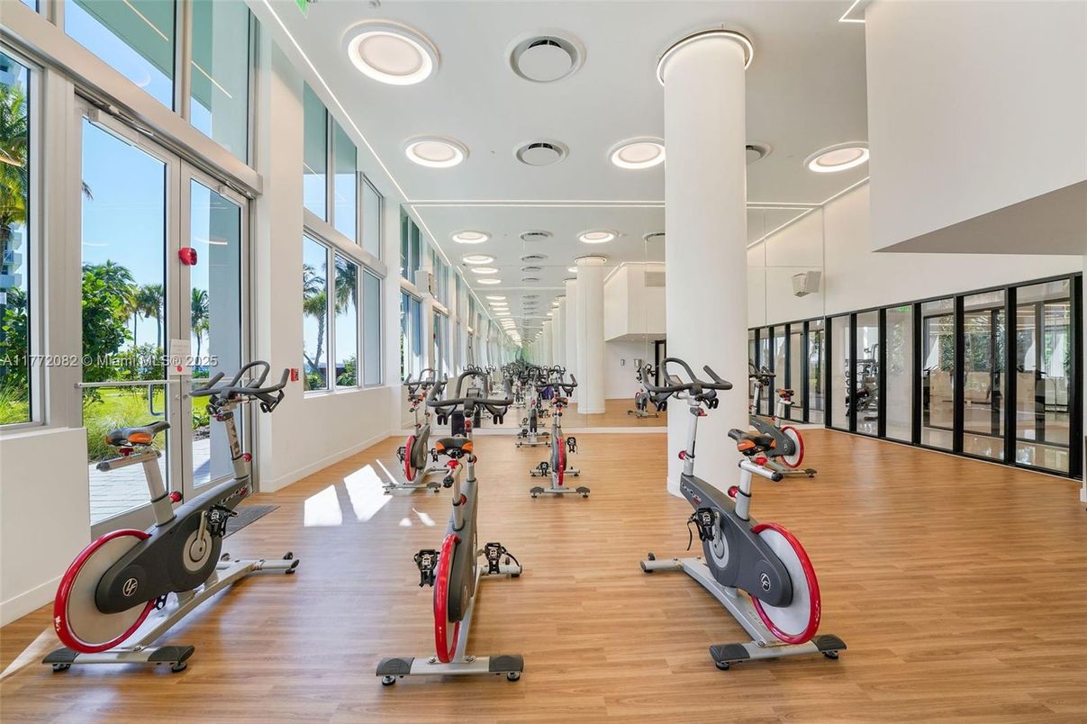 Fitness Equipment, Interior, Recessed Lighting