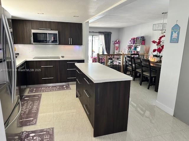 Dining room, Interior, Kitchen, Pendant Lights, Stainless Steel Appliances
