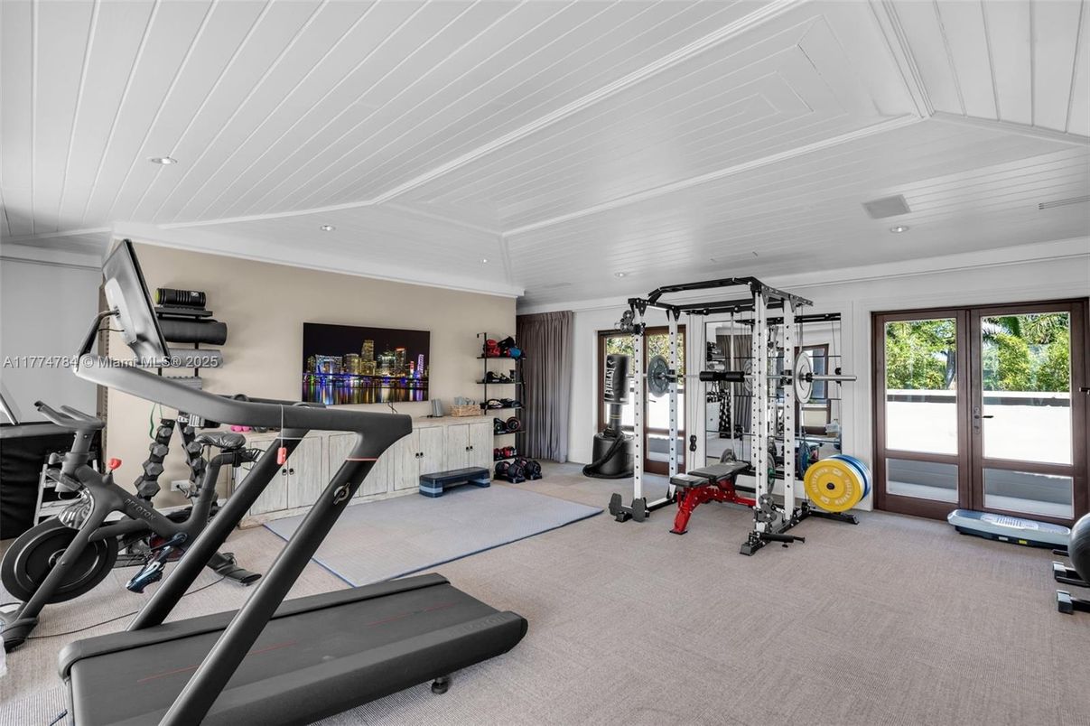 Fitness Equipment, Gym, Interior, Recessed Lighting