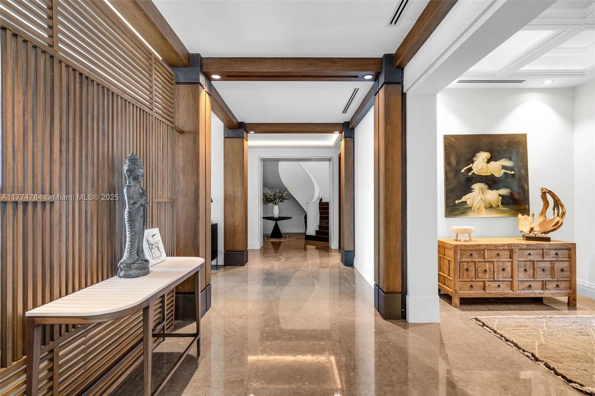 Interior, Recessed Lighting, Wooden Beams