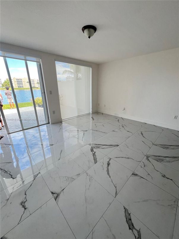 Empty room, Interior, Marble, Water