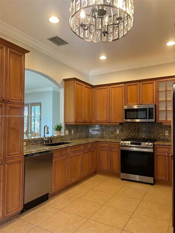 Interior, Kitchen, Recessed Lighting, Stainless Steel Appliances