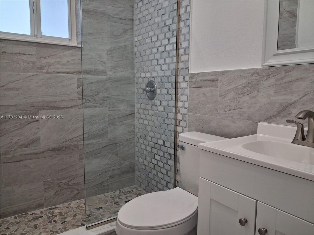 Bathroom, Glass Shower, Interior, Marble Walls