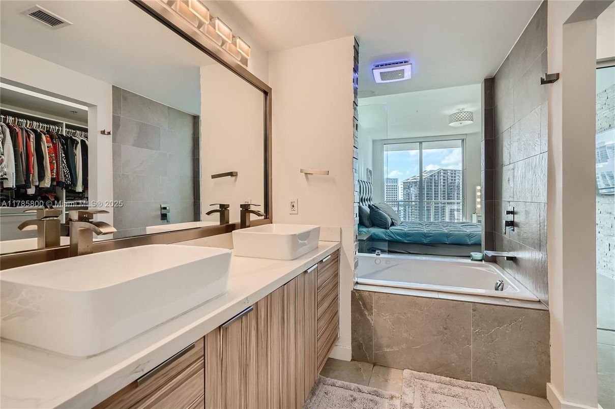 Bathroom, Dual Sink Vanities, Interior, Walk-in Closets