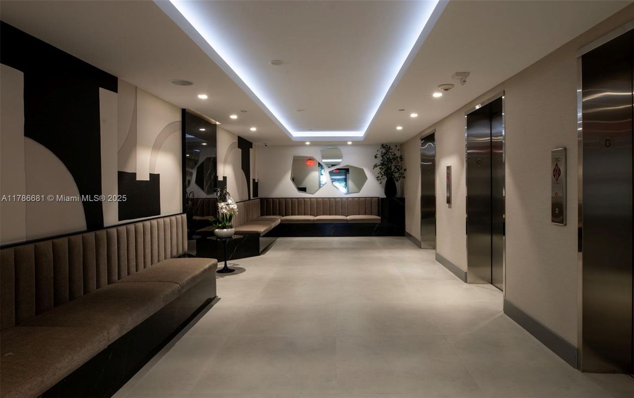 Elevator, Interior, Recessed Lighting