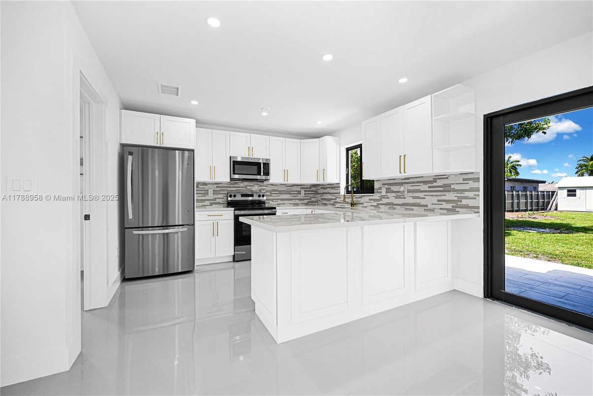 Interior, Kitchen, Recessed Lighting, Stainless Steel Appliances