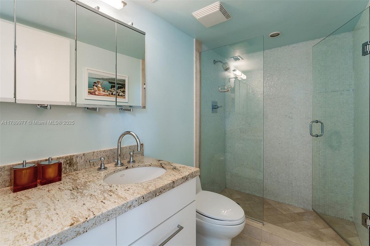 Bathroom, Glass Shower, Interior
