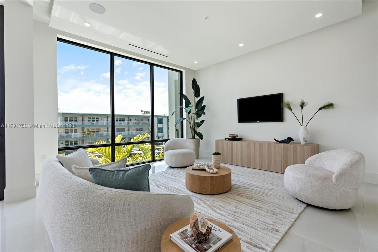 Interior, Living room, Recessed Lighting