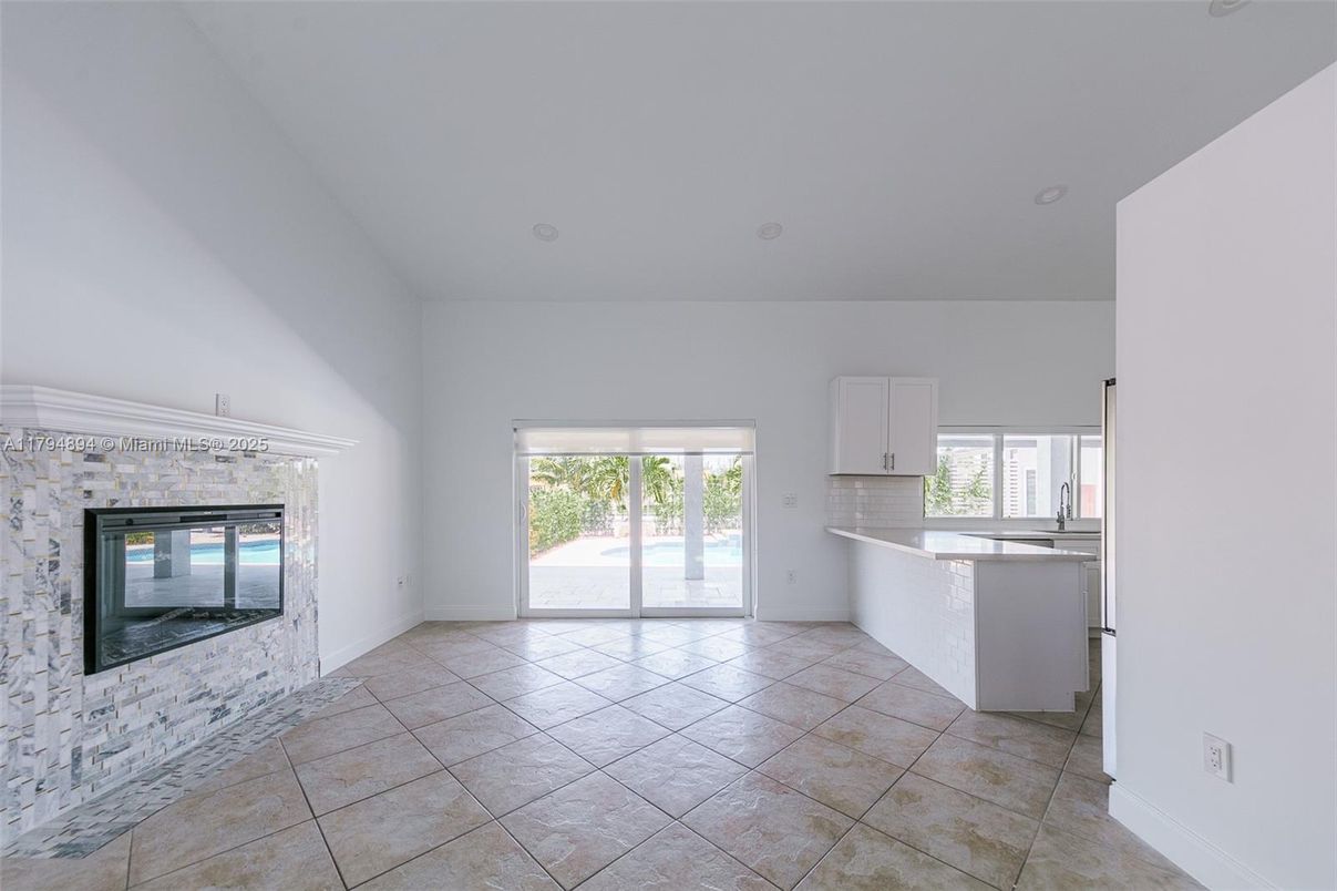 Empty room, Fireplace, Interior, Kitchen
