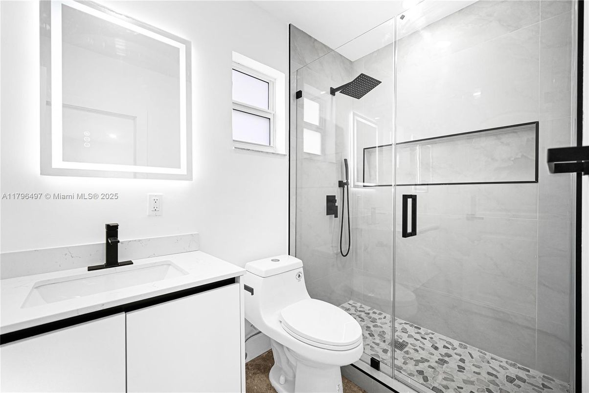 Bathroom, Glass Shower, Interior, Marble Walls