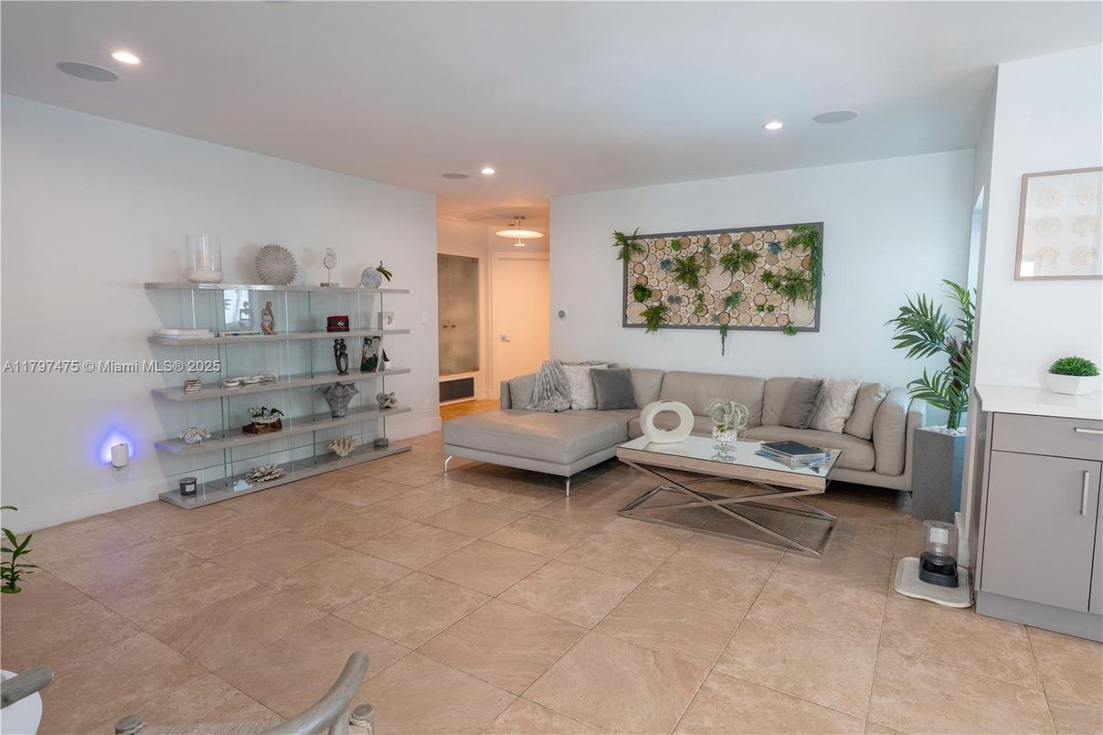 Interior, Living room, Recessed Lighting