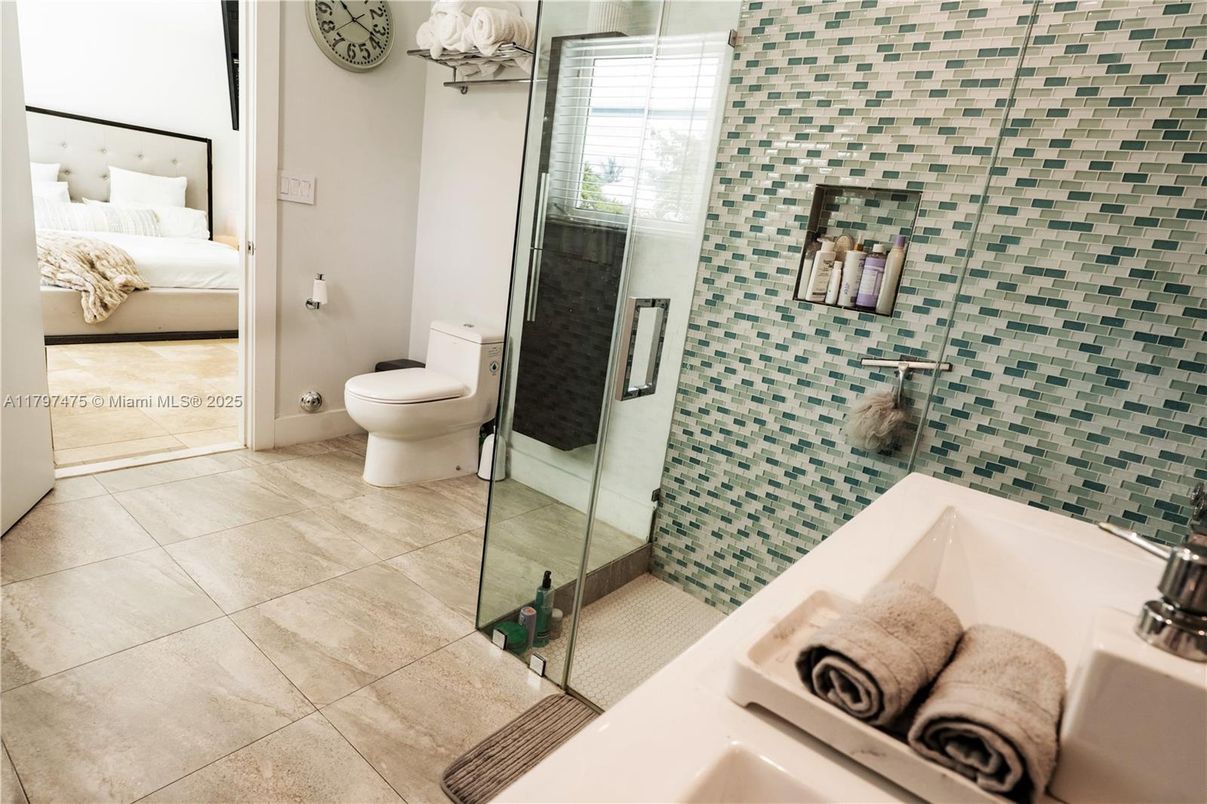 Bathroom, Bedroom, Glass Shower, Interior