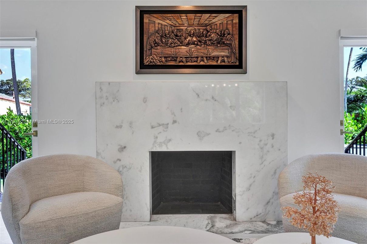Fireplace, Interior, Marble