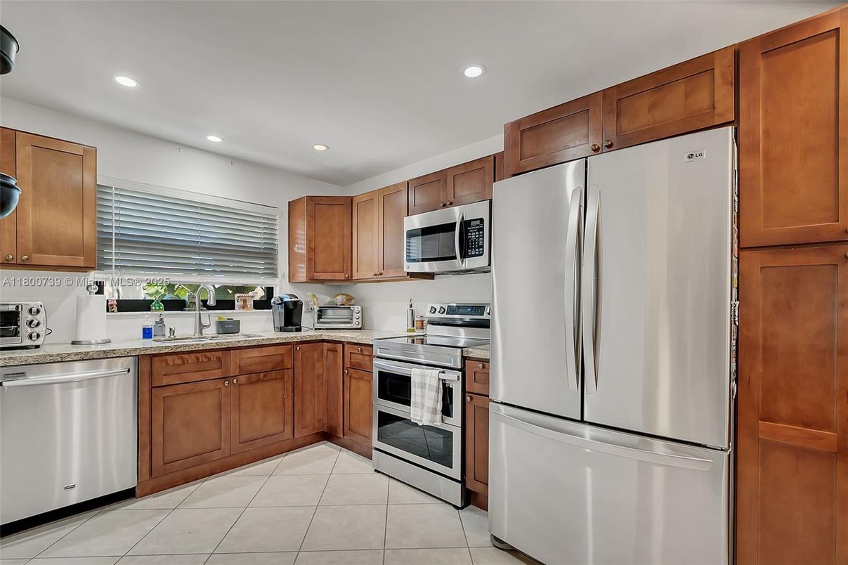 Interior, Kitchen, Recessed Lighting, Stainless Steel Appliances