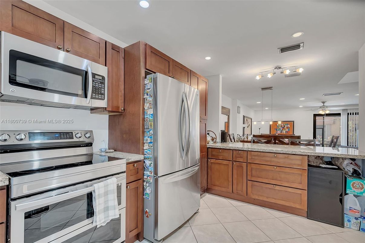 Interior, Kitchen, Recessed Lighting, Stainless Steel Appliances