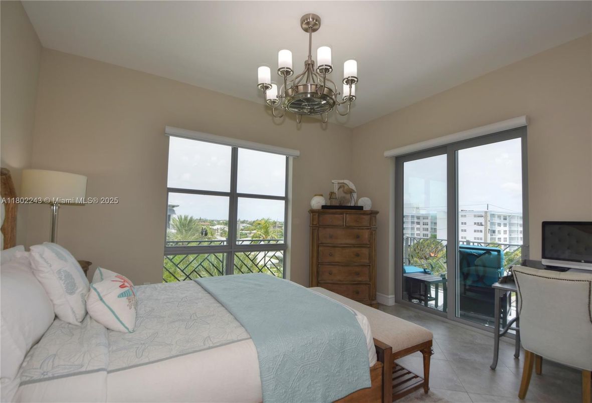 Bedroom, Chandelier, Interior