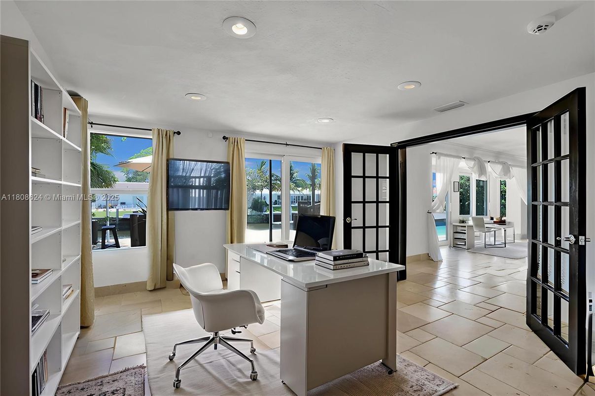 Home Office, Interior, Recessed Lighting