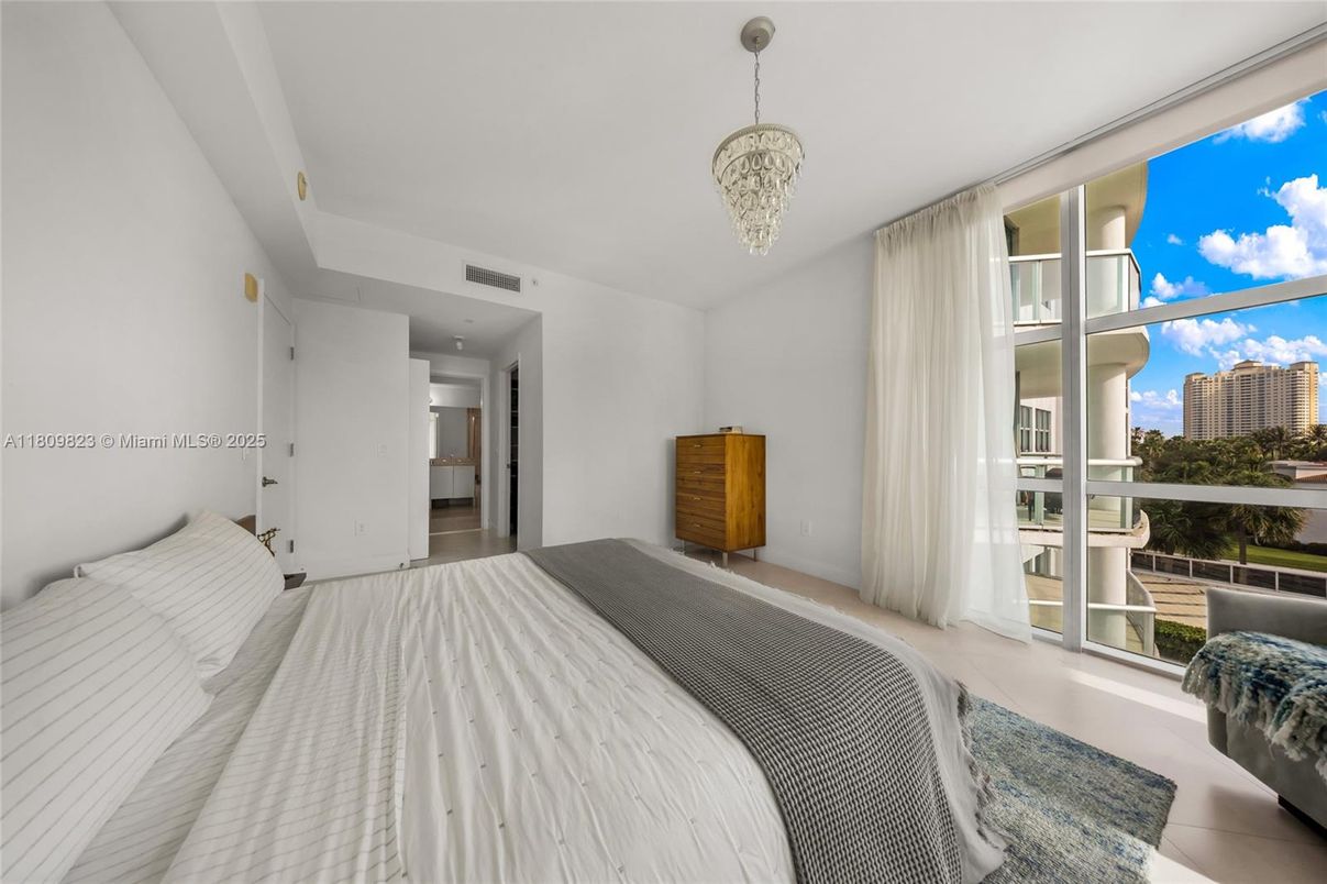 Bedroom, Chandelier, Interior