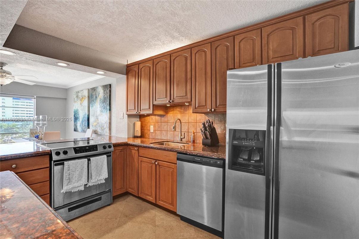 Interior, Kitchen, Recessed Lighting, Stainless Steel Appliances