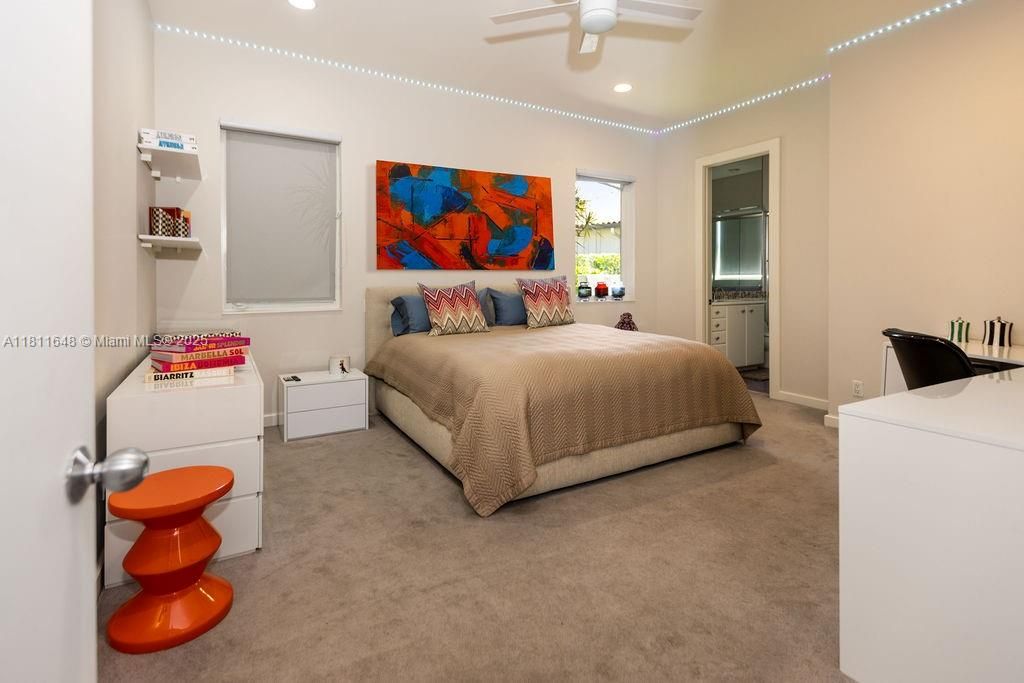 Bedroom, Interior, Recessed Lighting