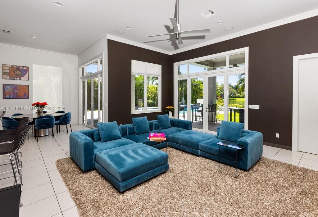 Interior, Living room, Recessed Lighting