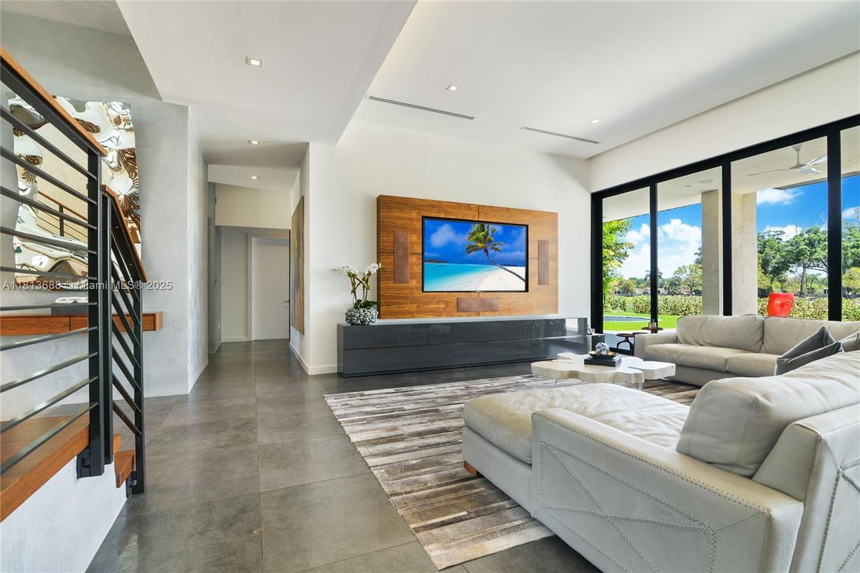 Interior, Living room, Recessed Lighting