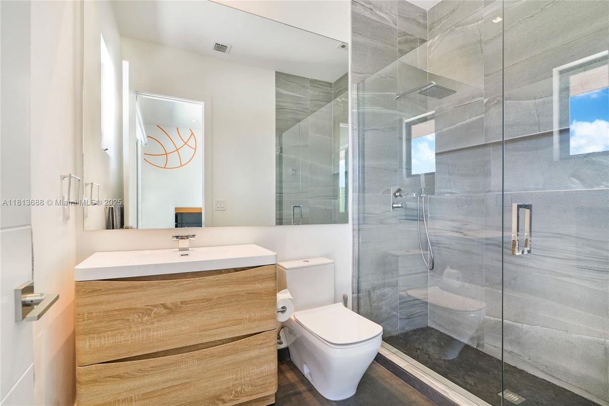 Bathroom, Glass Shower, Interior