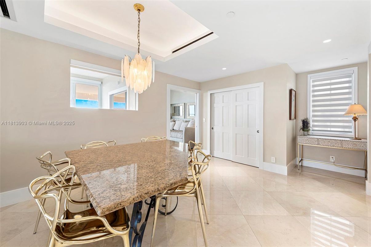 Chandelier, Dining room, Interior, Recessed Lighting