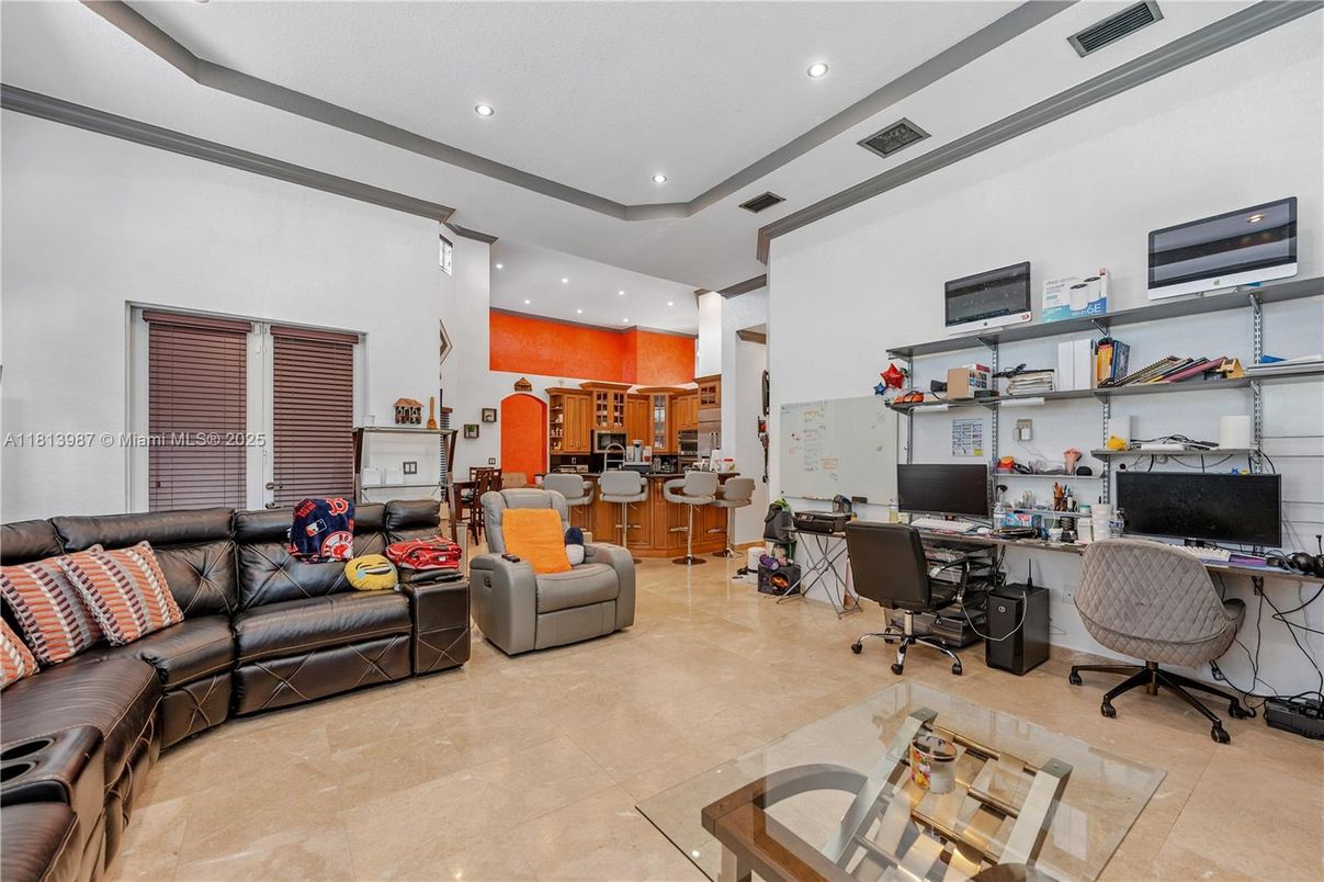 Home Office, Interior, Living room, Recessed Lighting