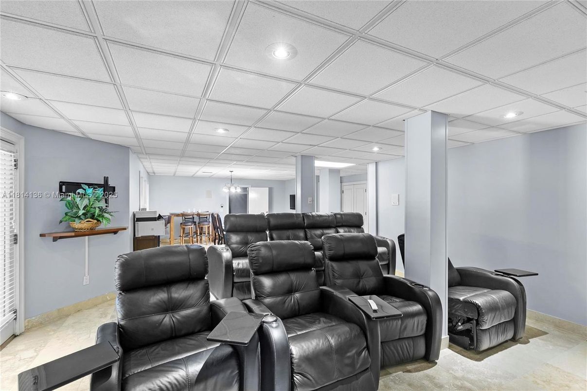 Home Theatre Room, Interior, Recessed Lighting, Theatre Room