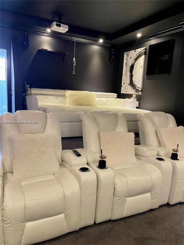 Home Theatre Room, Interior, Recessed Lighting, Theatre Room