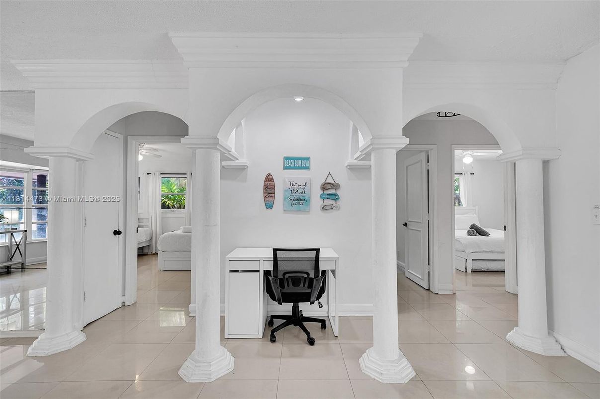 Home Office, Interior, Recessed Lighting