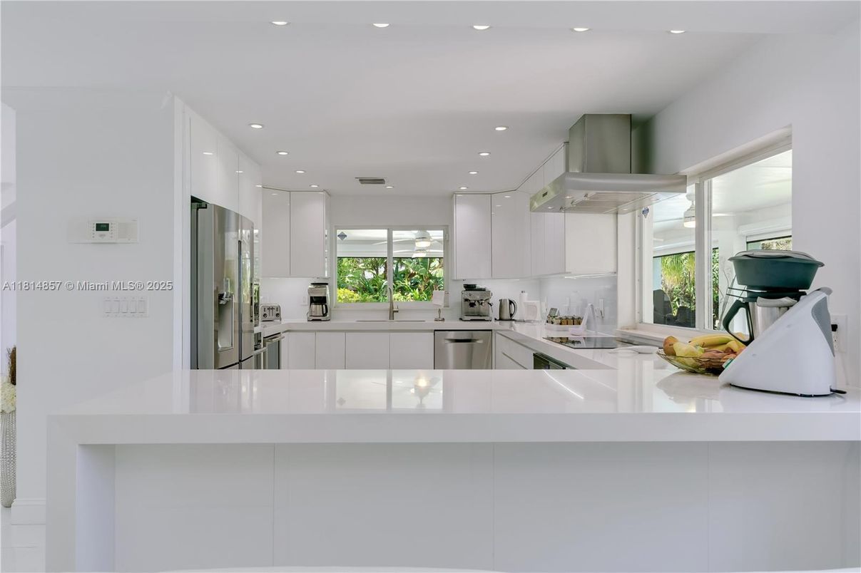 Interior, Kitchen, Recessed Lighting, Stainless Steel Appliances