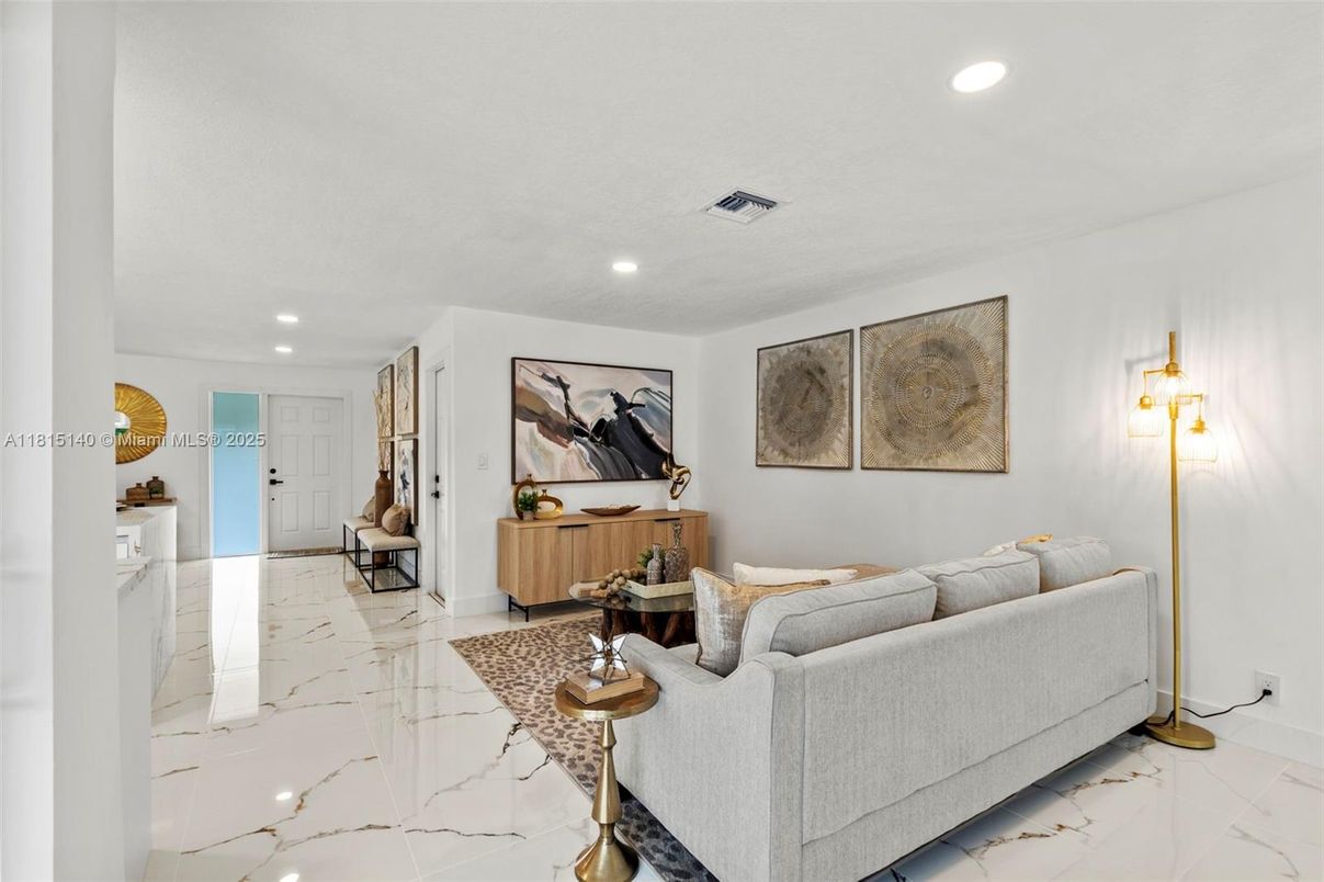 Interior, Living room, Marble, Recessed Lighting